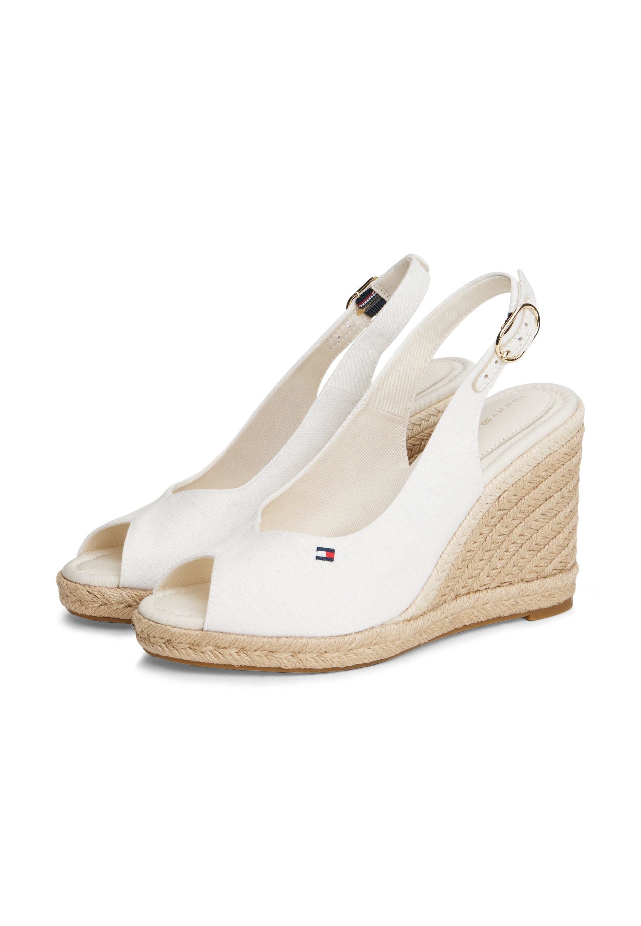 HEMP SLINGBACK WEDGE ESPADRILLES - صنادل علوية - إكرu