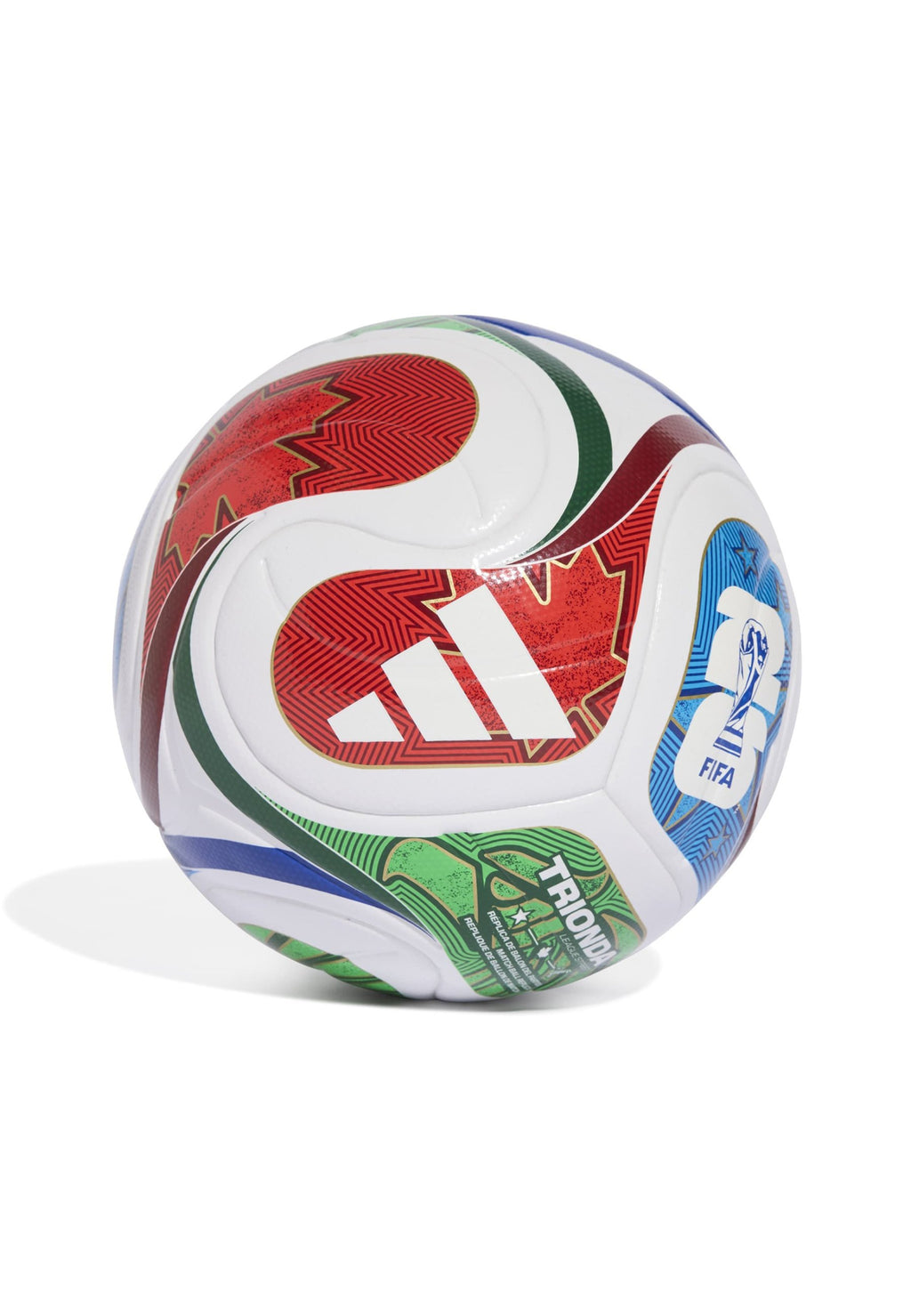 كرة القدم WORLD CUP 26 TRIONDA LEAGUE JUNIOR 290 - كرة قدم - أبيض/فريق أزرق ملكي/أزرق شمسي/أحمر قوي