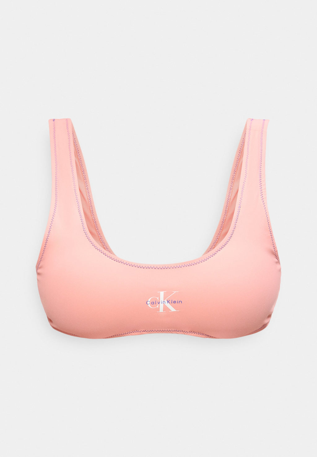 BRALETTE GRAPHIC MONOGRAM - Bikini üstü - yıkanmış parlak kırmızı