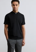 TEE COLLAR - Basic T-shirt - black