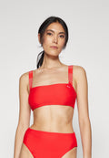 SWIM WOMEN BANDEAU - Bikini top - red