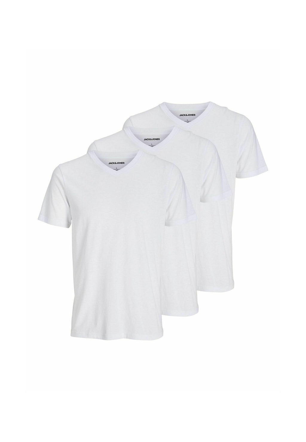 3-pack Plain - Basic T-shirt - white