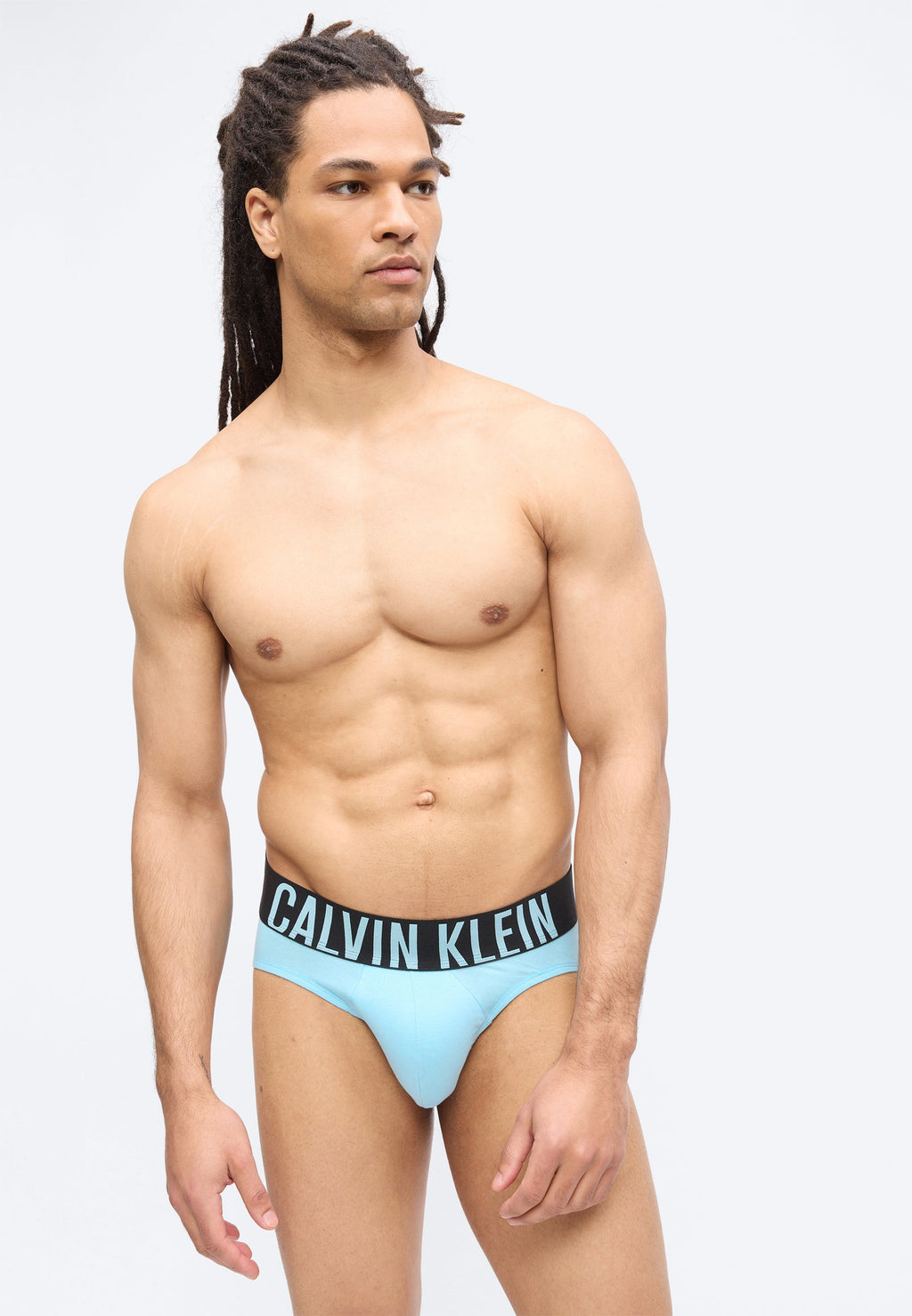 SLIPS SHORTY LOT DE 3 INTENSE POWER EN COTON - Slips - harbor mist/black/chilly blue