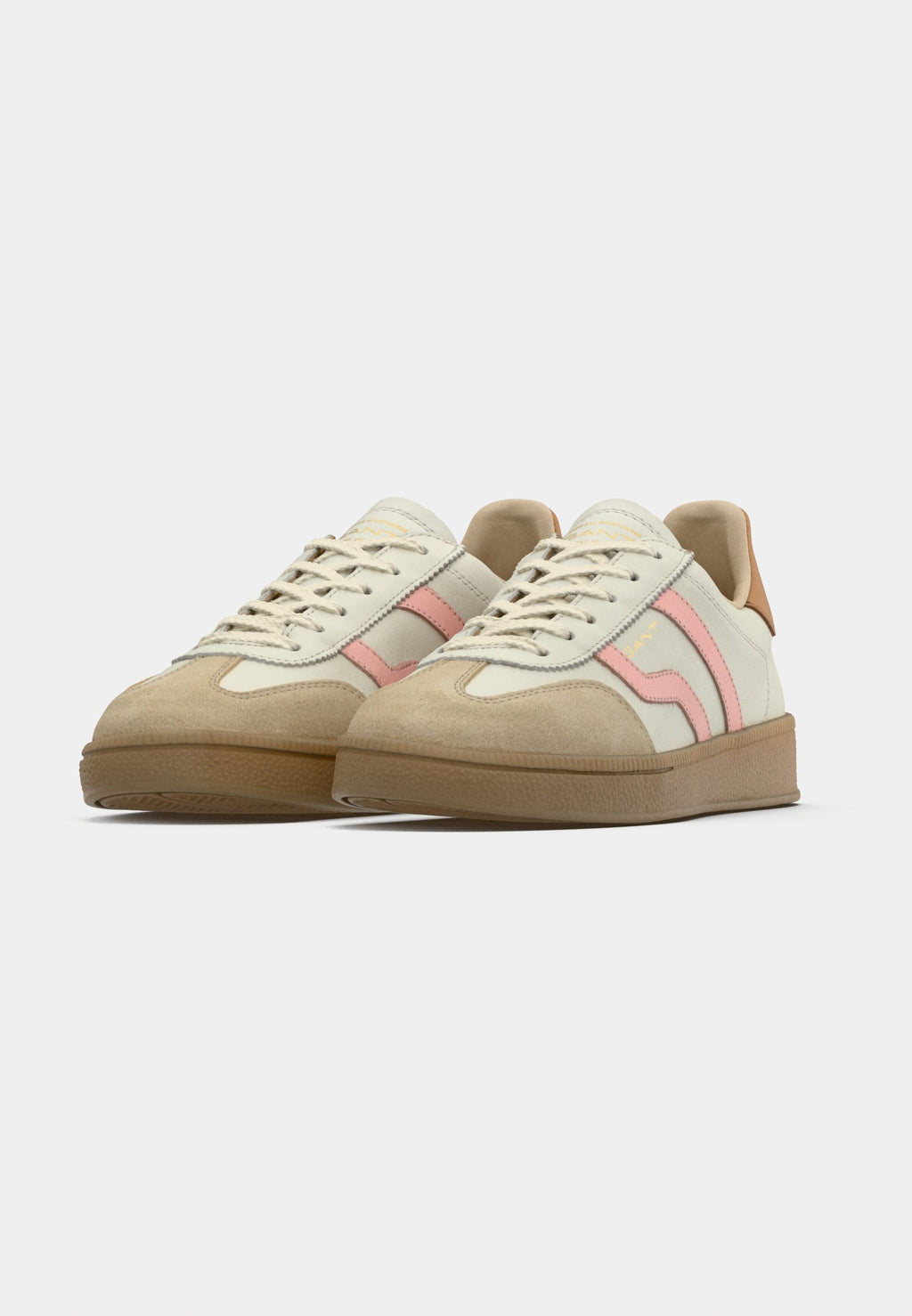 Trainers - off white/peachpink