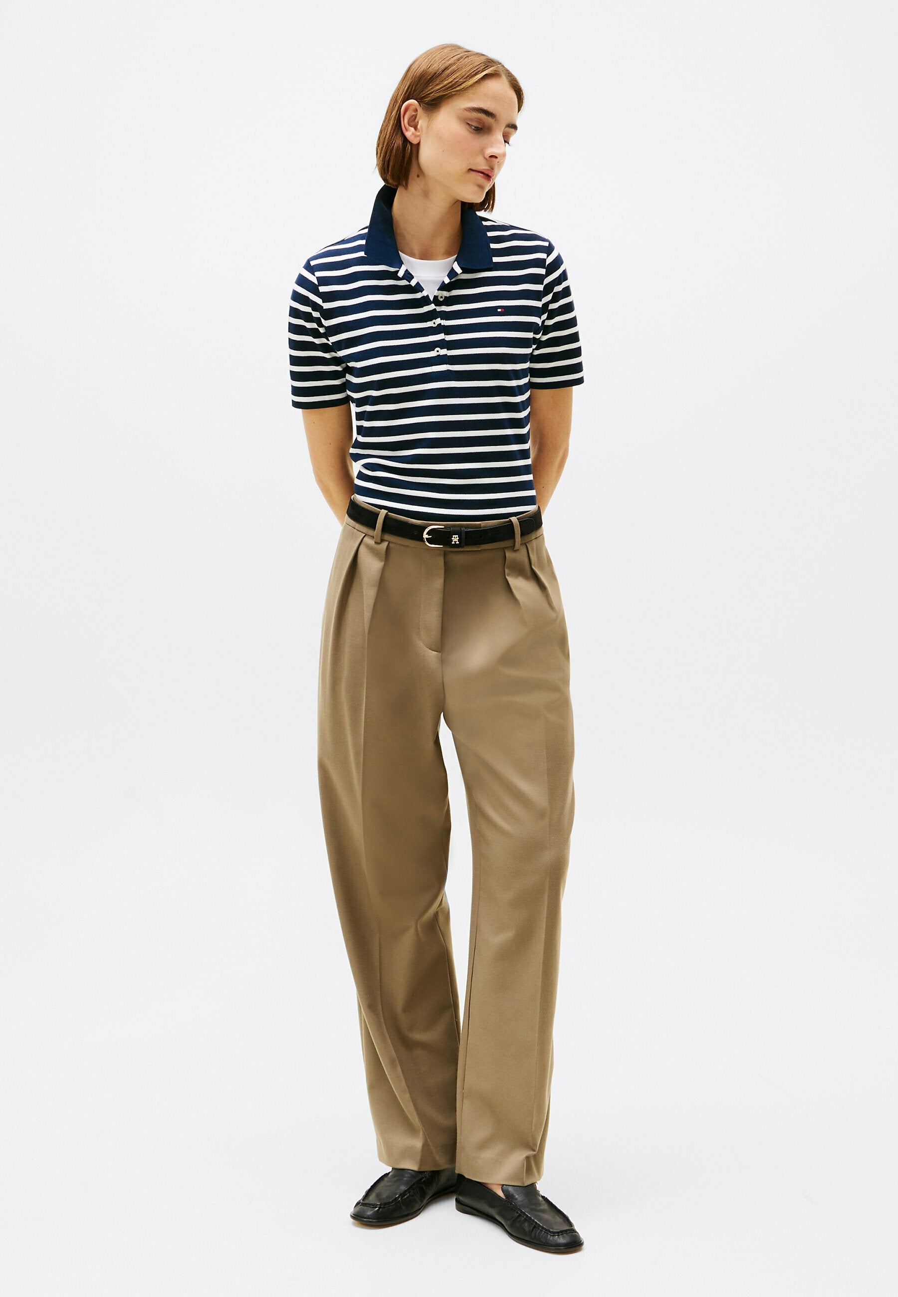 Polo shirt - dark night navy  ecru stp