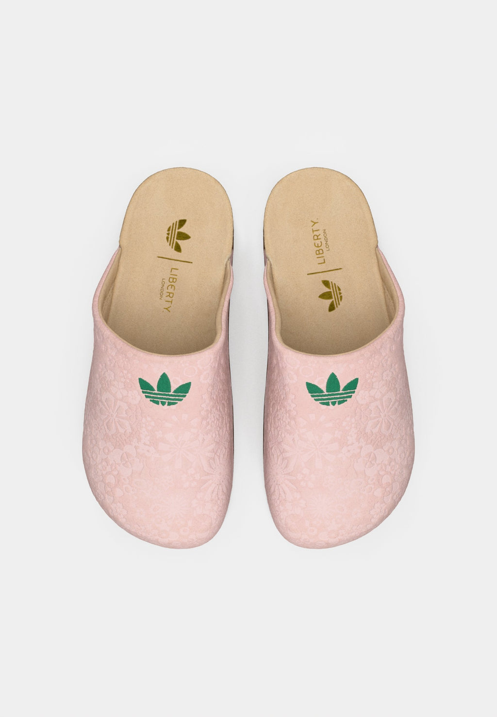 ADIMULE W X LIBERTY - Chaussons - rose sable/vert vif