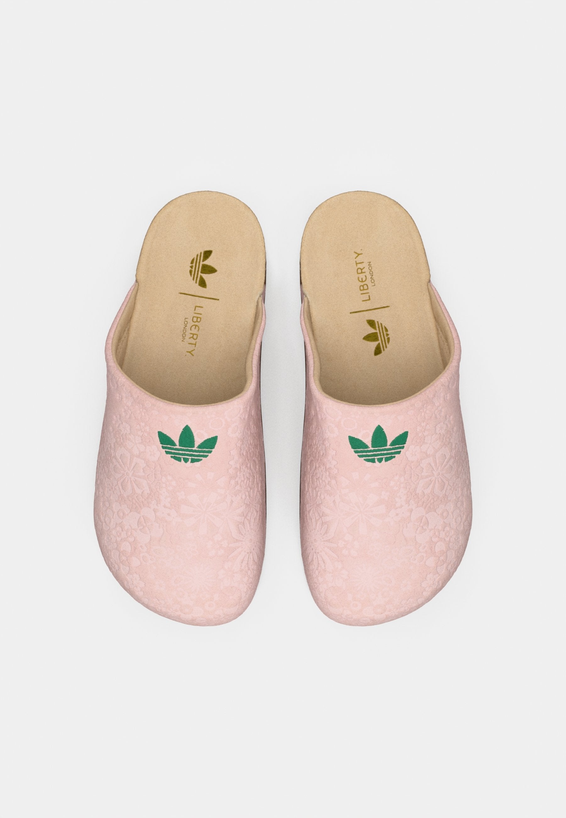 ADIMULE W X LIBERTY - Chaussons - rose sable/vert vif