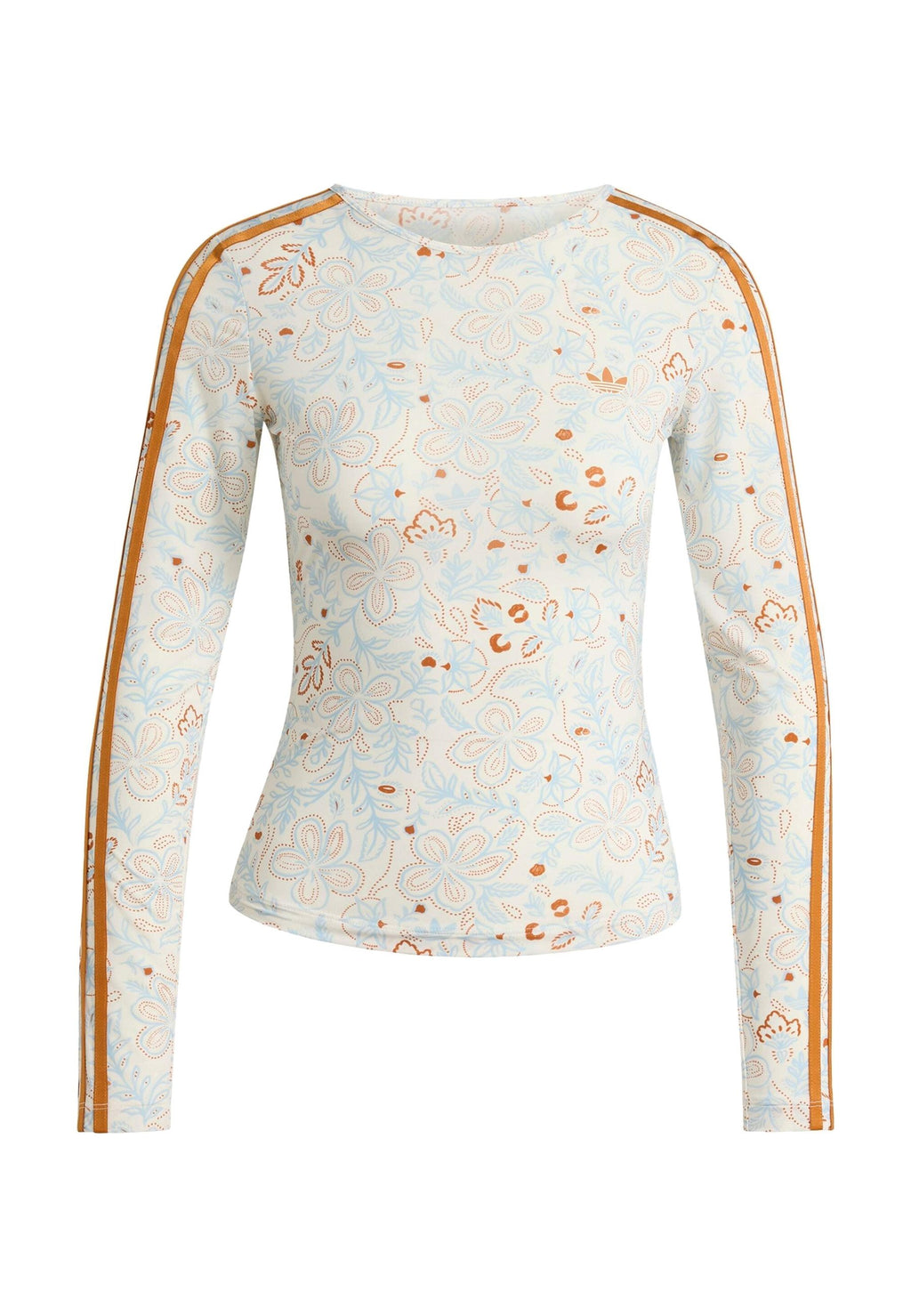 TOP À MANCHES LONGUES SUMMER GLOW MESH GRAPHICS - Haut à manches longues - blanc cassé/orange rouille