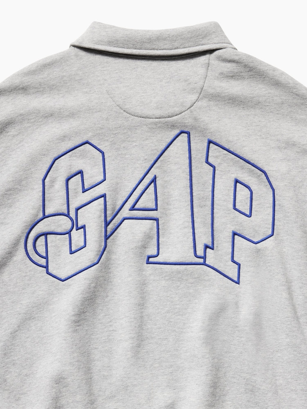 GAP AWAKE NY HEAVYWEIGHT OVERSIZED QUARTER-ZIP PULLOVER - Sweatshirt - light grey heather