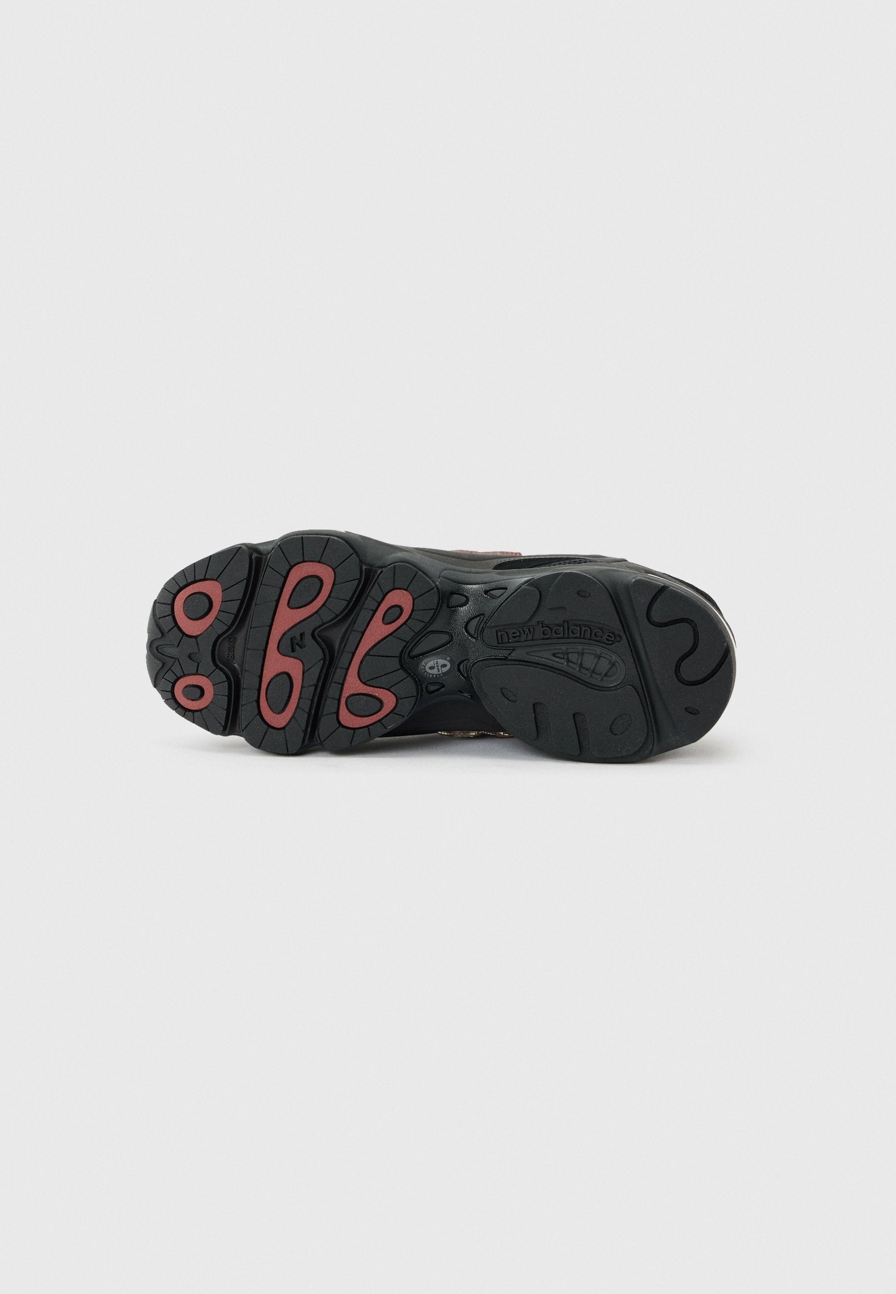 U1000 UNISEX - Baskets - noir métallisé/rouge roche