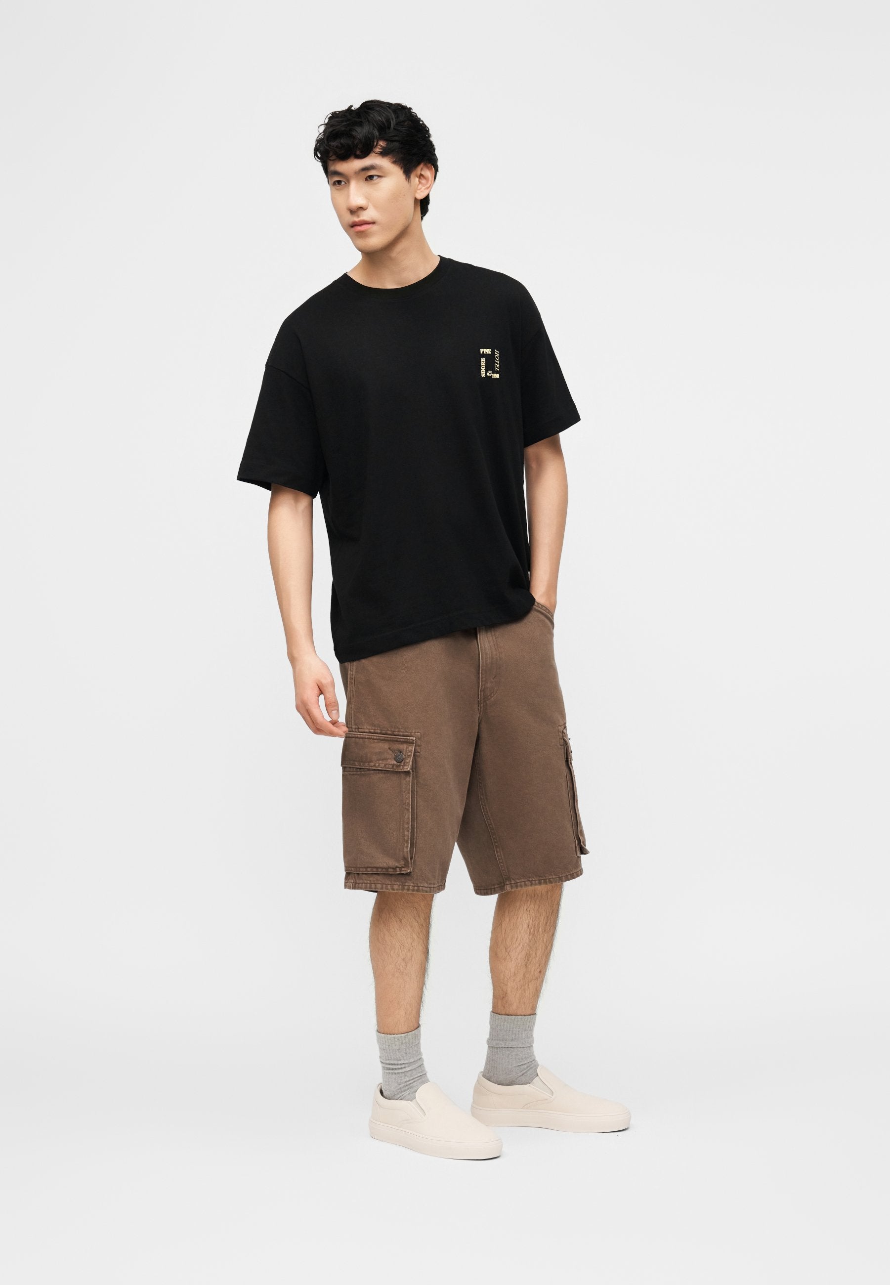 T- - Print T-shirt - black