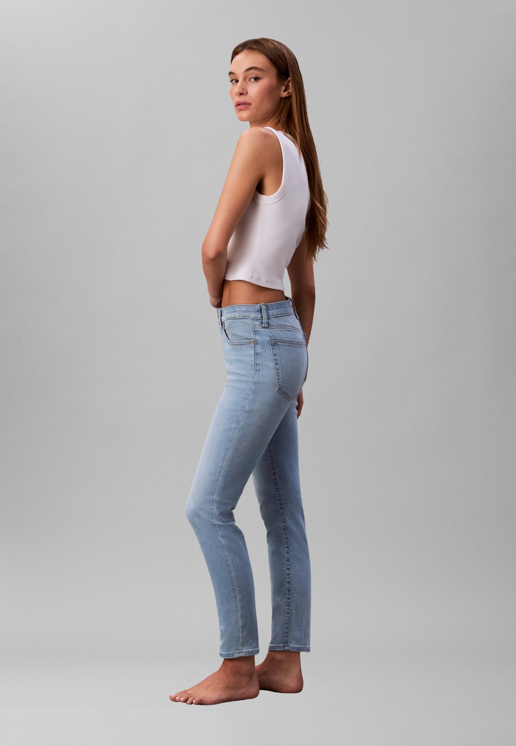 MID RISE - Jeans Skinny Fit - light cape