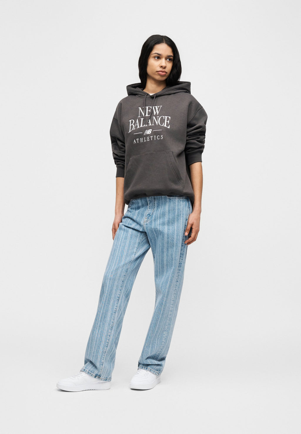 LINEAR HERITAGE HOODIE - Hoodie - faded black
