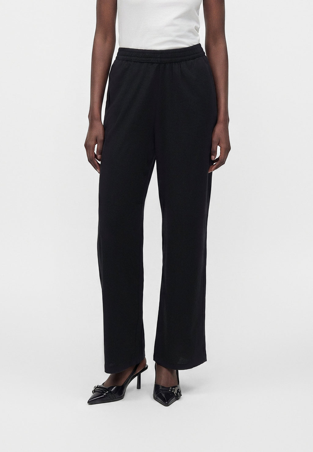 JXELLA SUMMER LOOSE PANT - Trousers - black