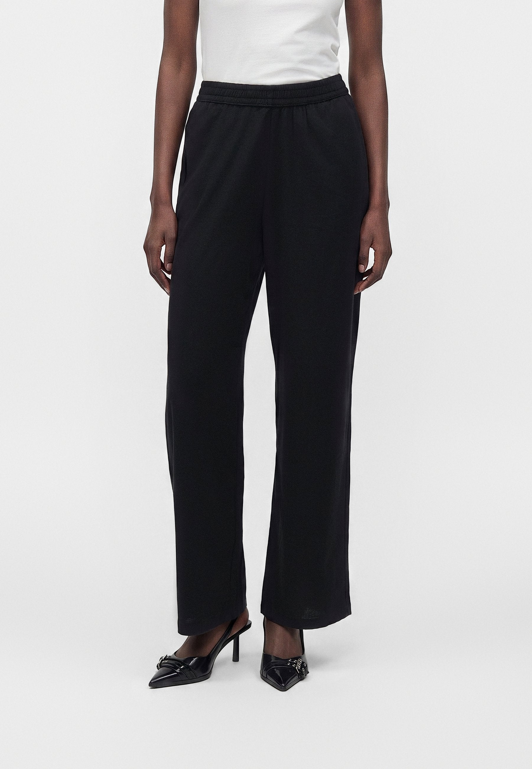 JXELLA SUMMER LOOSE PANT - Trousers - black