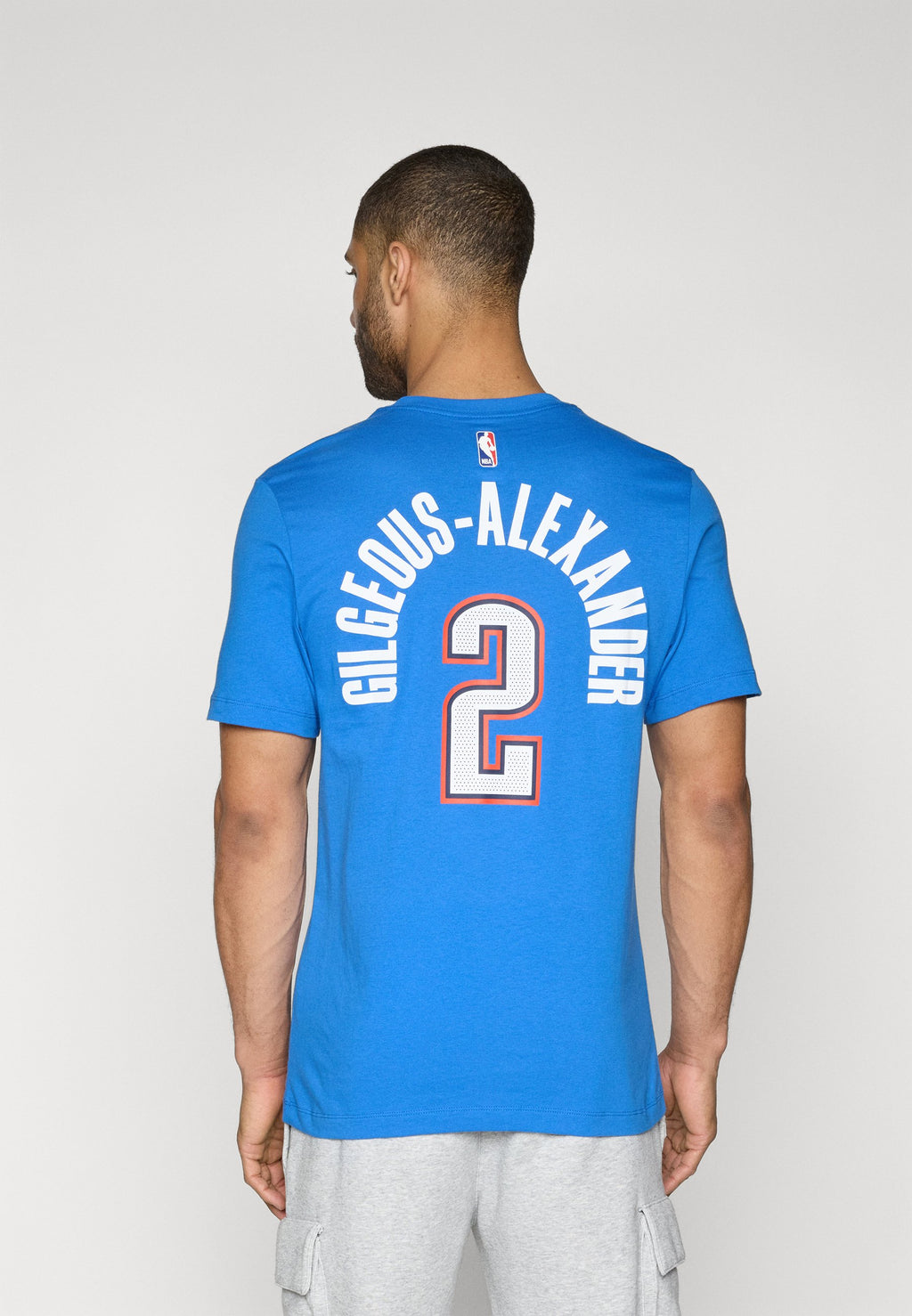 NBA OKLAHOMA CITY THUNDER SHAI GILGEOUS-ALEXANDER TİŞÖRT - Kulüp kıyafeti - sinyal mavisi