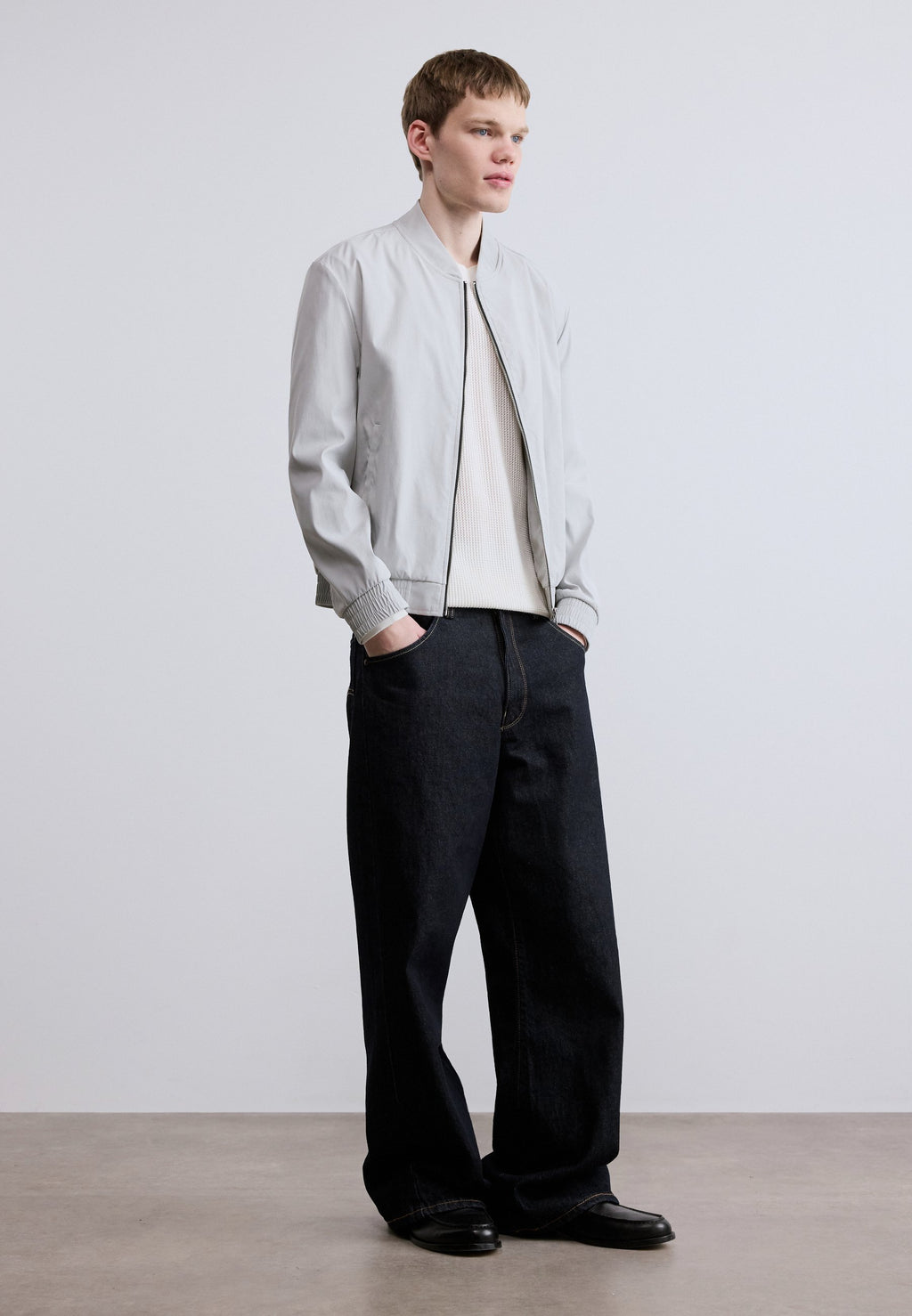 UKASHI - Bomber Jacket - light pastel grey