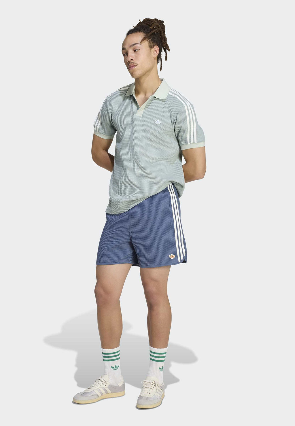 WAFFLE KNIT SPRINTER - Shorts - preloved ink