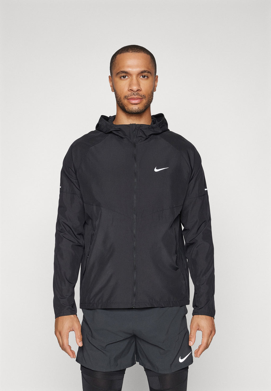 Running jacket - black/reflective silver