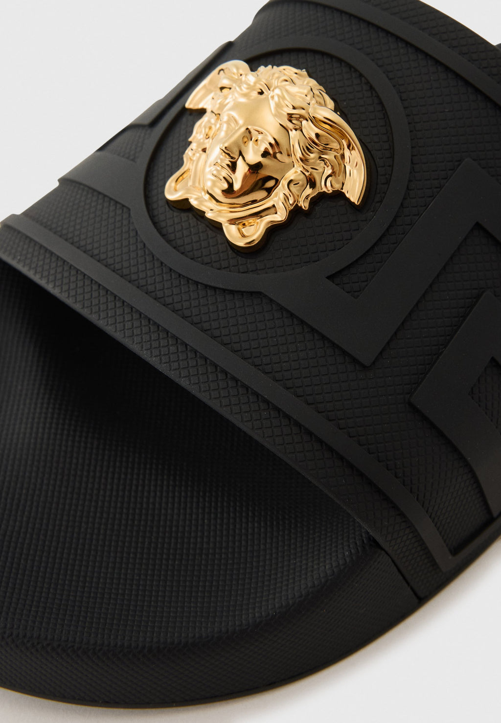 SLIDES - Mules - black/gold-coloured