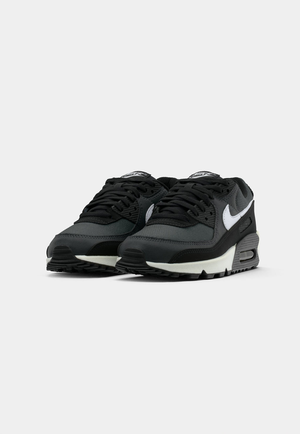 AIR MAX 90 - Spor ayakkabı - siyah/beyaz/metalik gümüş renkli