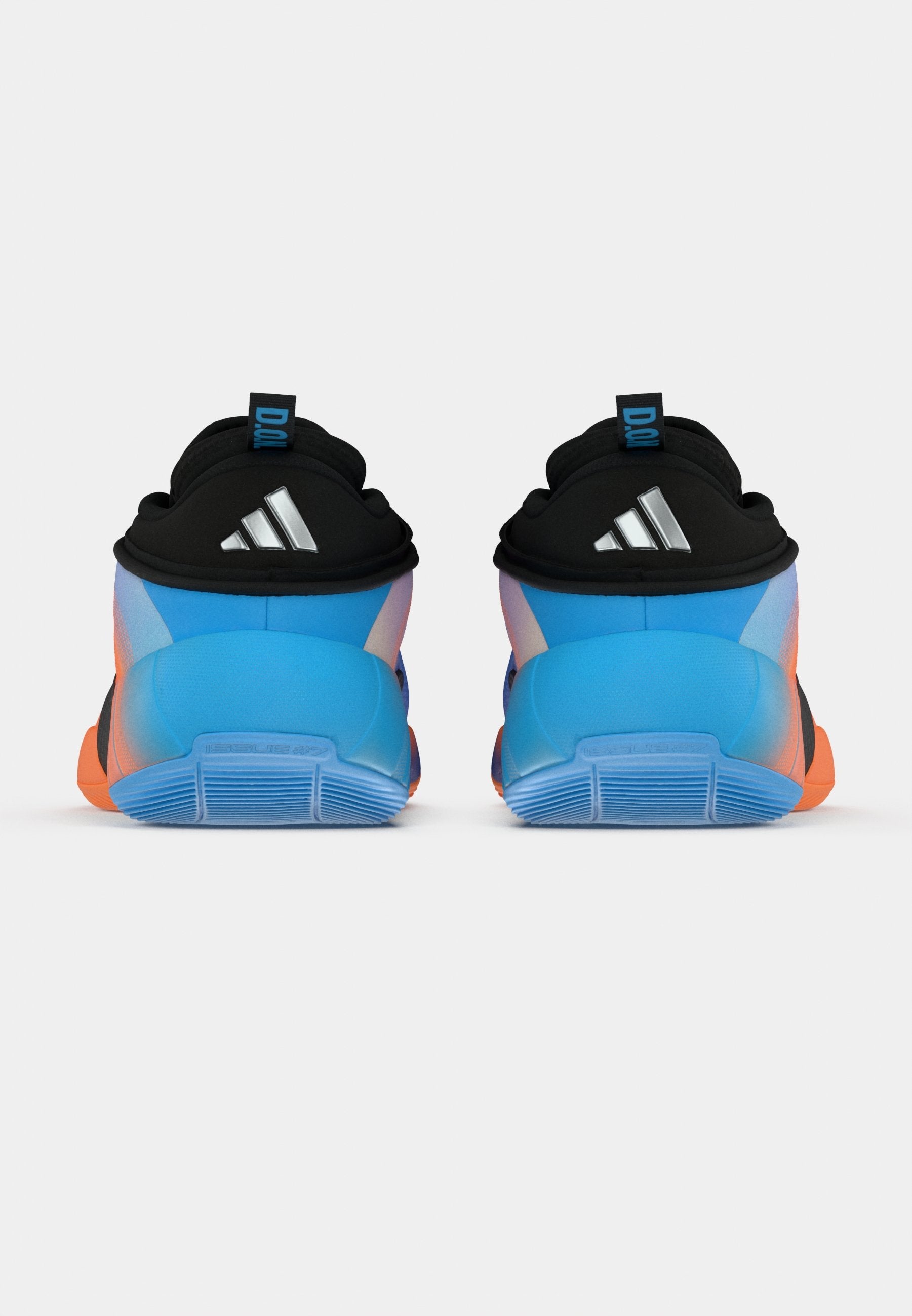D.O.N. ISSUE 7 ALL-STAR WEEKEND UNISEX - Basketball shoes - core black/lucid orange/silver-coloured metallic