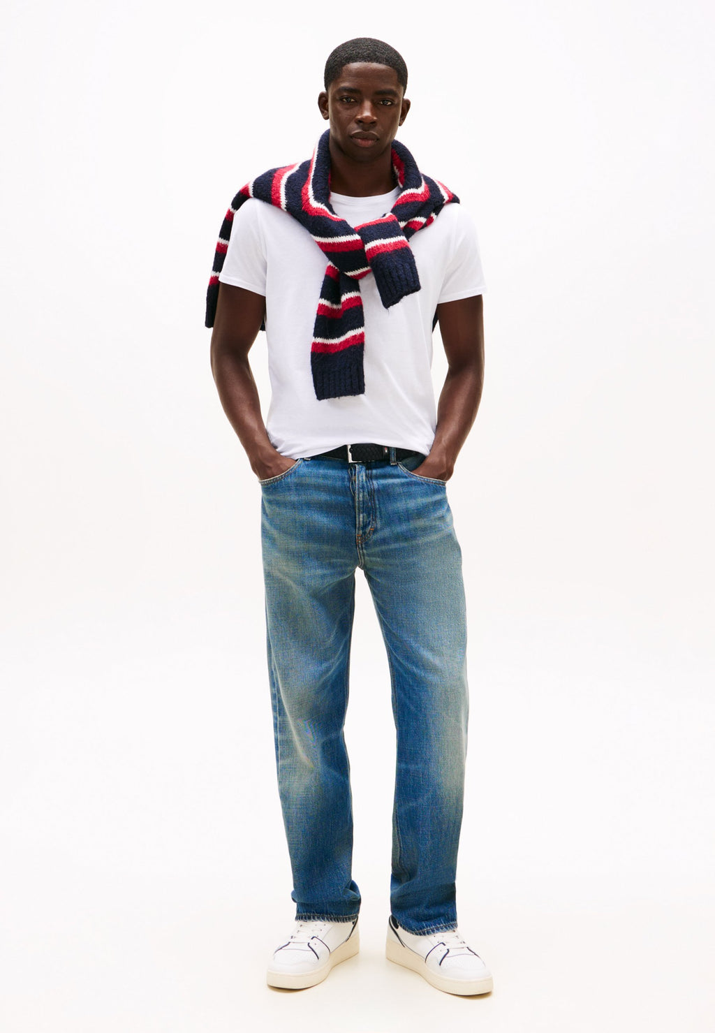 FLAG EXTRA SLIM UNISEX - Basic T-shirt - classic white