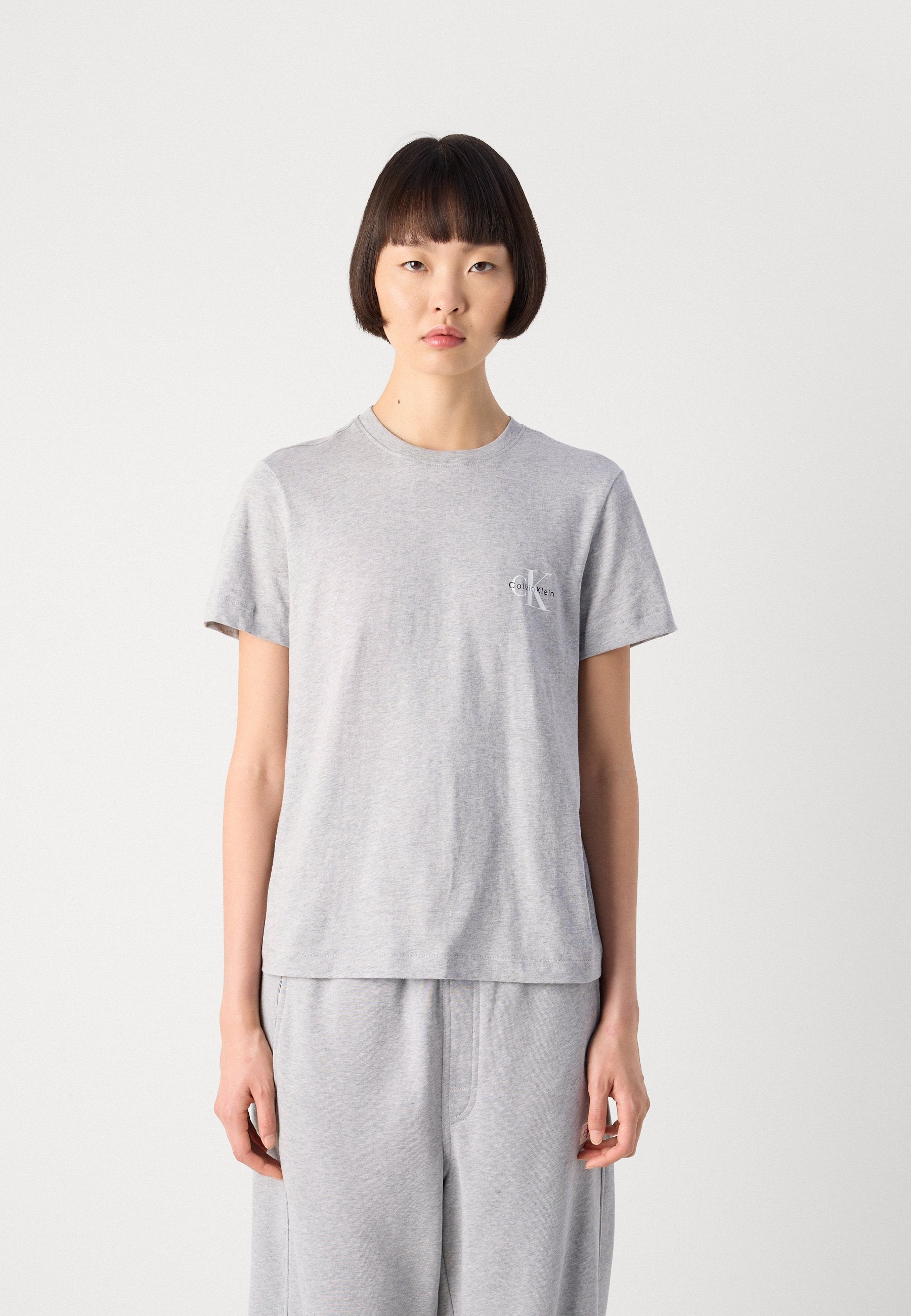 MONOLOGO TEE 2 PACK - Basic T-shirt - heroic grey heather