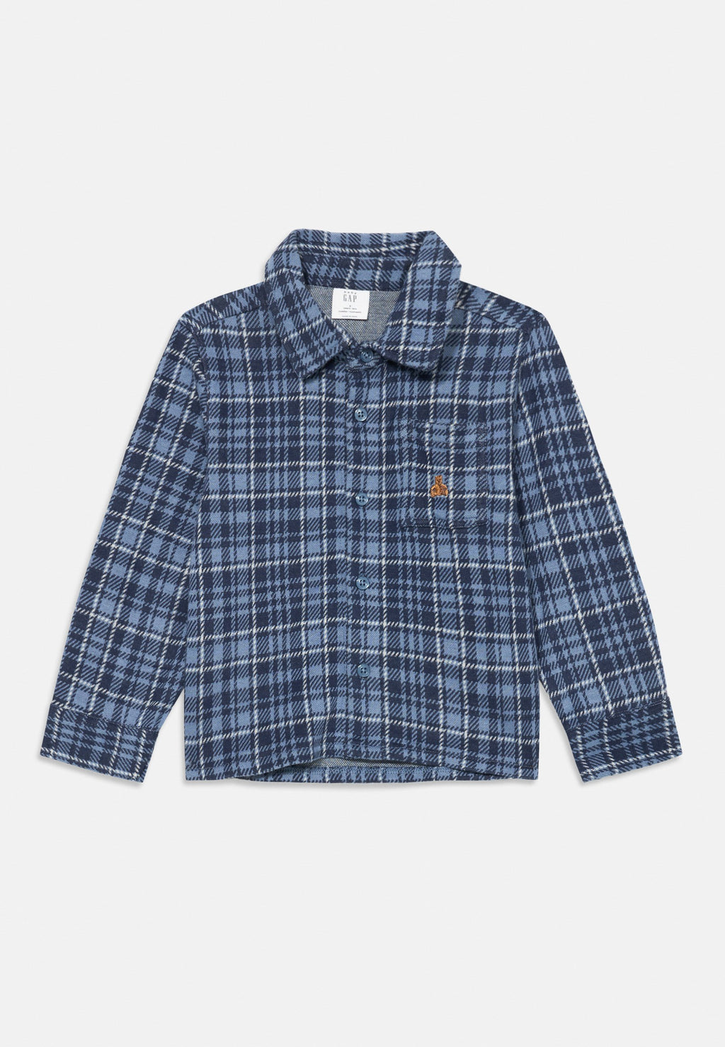 BABY & TODDLER PLAID BUTTON-FRONT SHIRT - Shirt - blue plaid