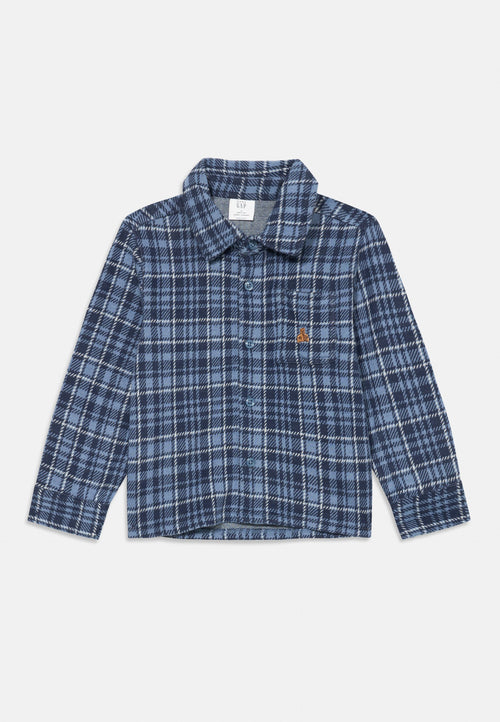 BABY & TODDLER PLAID BUTTON-FRONT SHIRT - Shirt - blue plaid