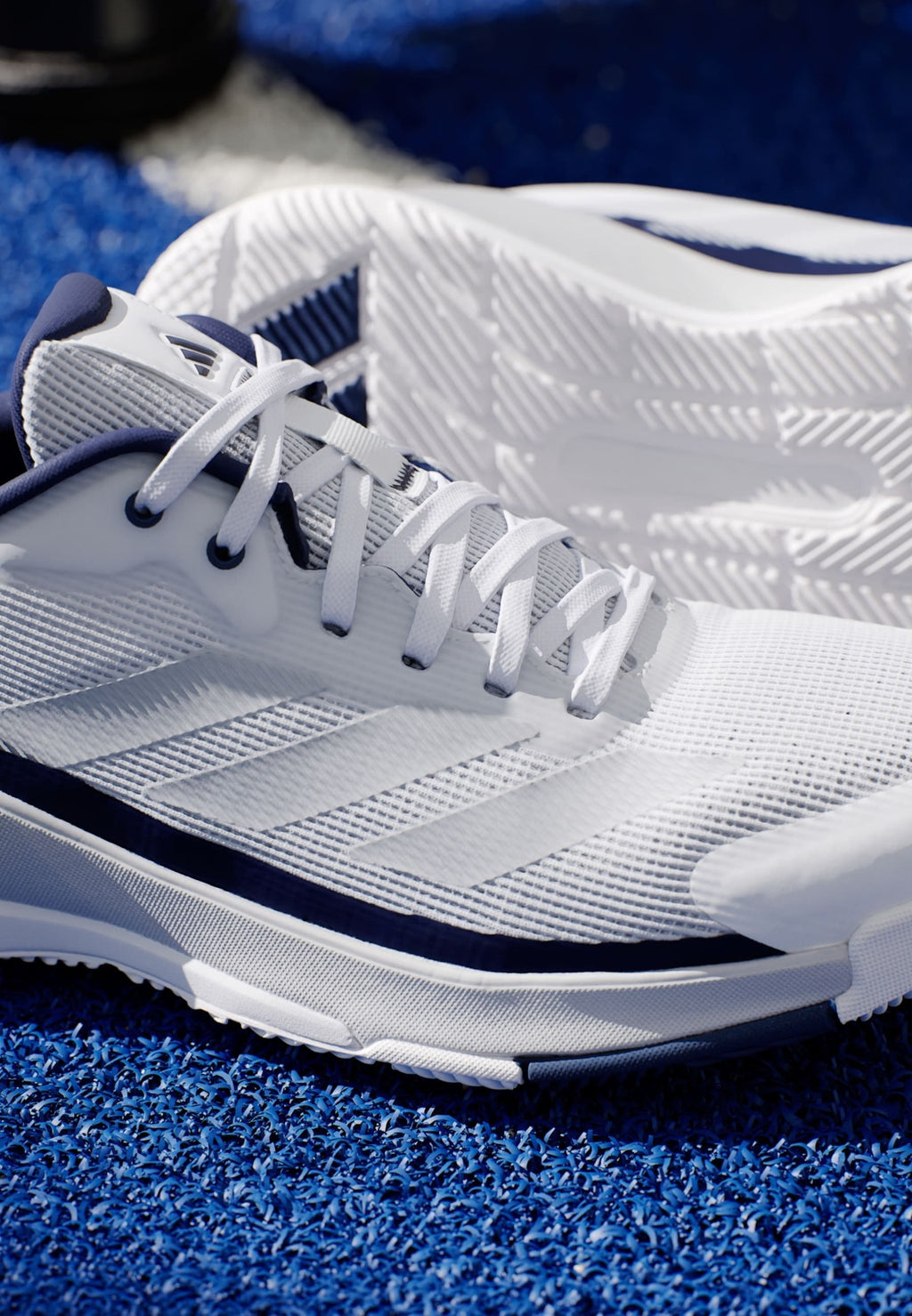 CRAZYQUICK LIGHTSTRIKE PADEL - Padel shoes - cloud white   silver metallic   dark blue