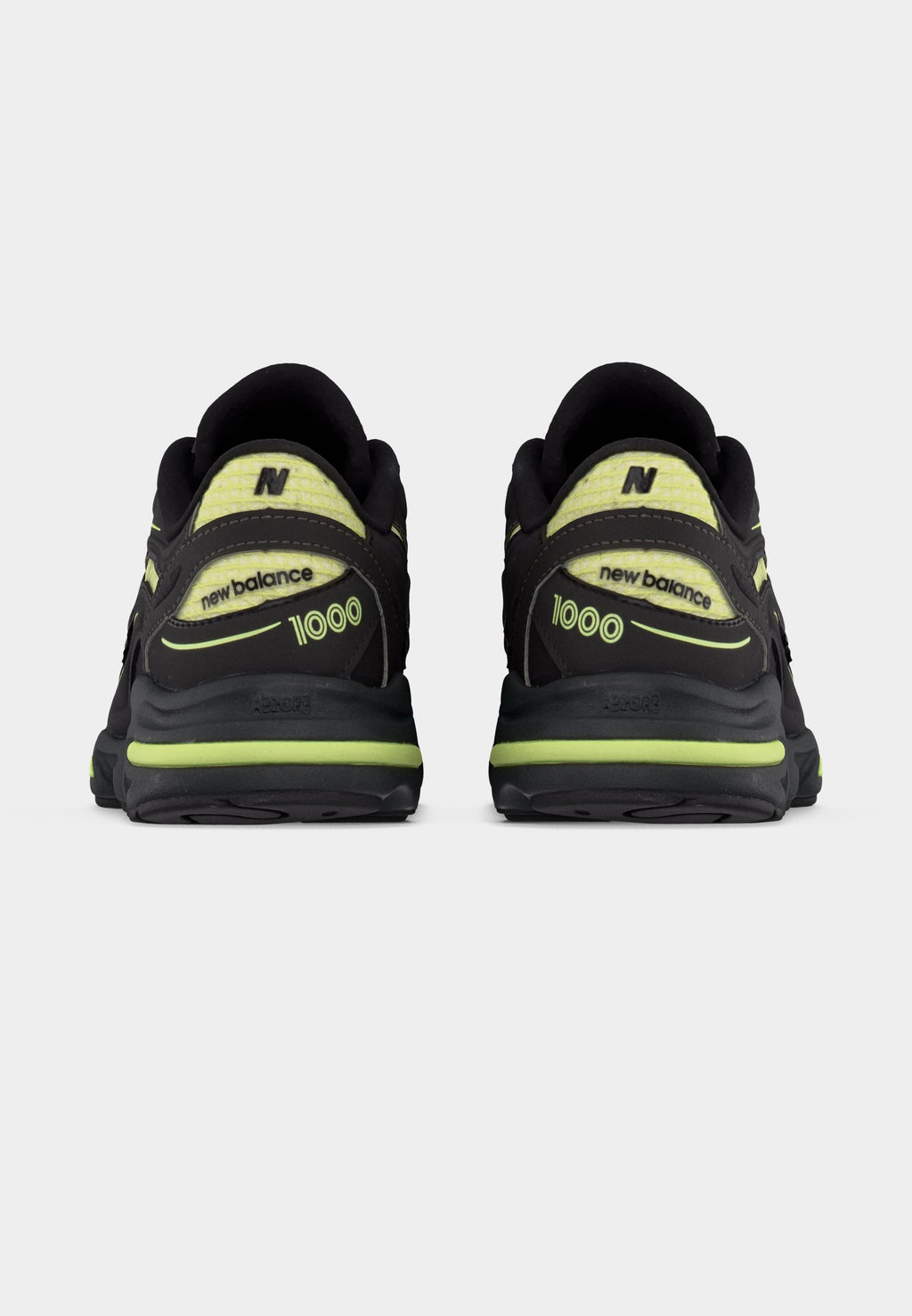 M1000 UNISEX - Trainers - black/dry lime