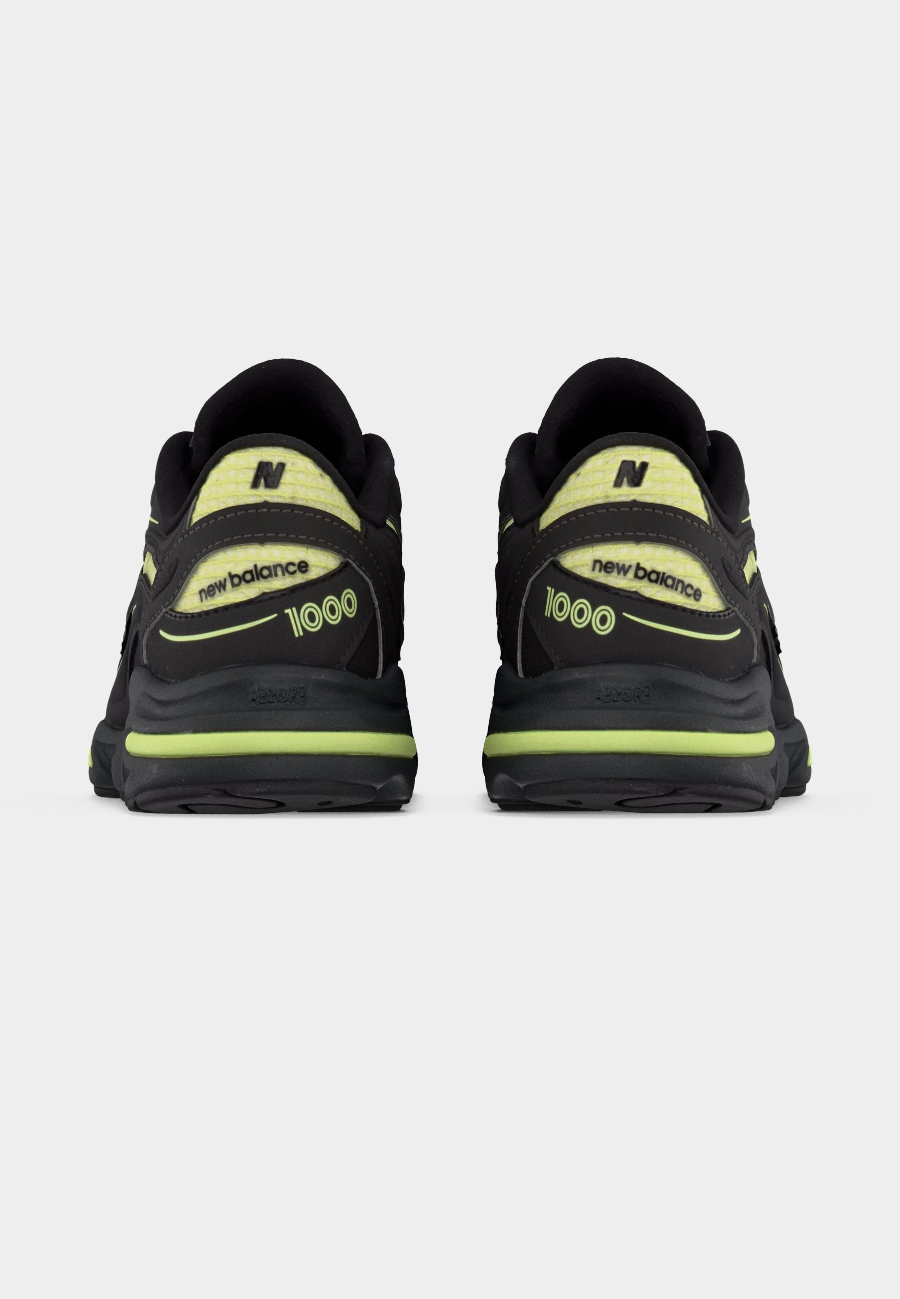 M1000 UNISEX - Trainers - black/dry lime