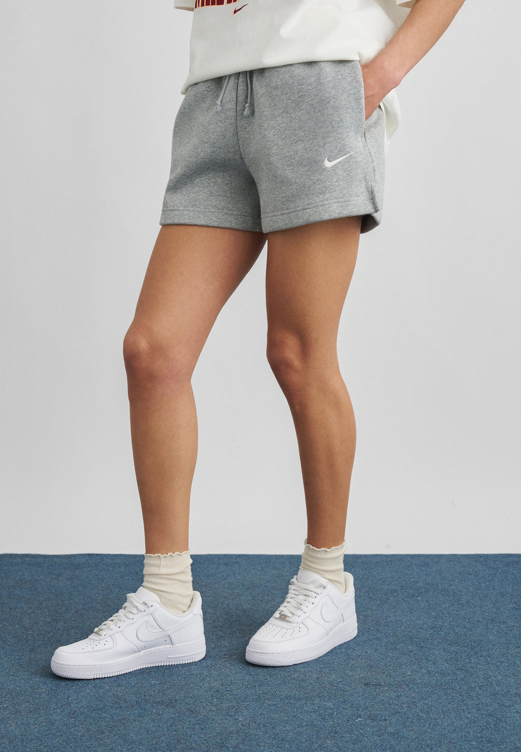 Shorts - gris foncé chiné/voile
