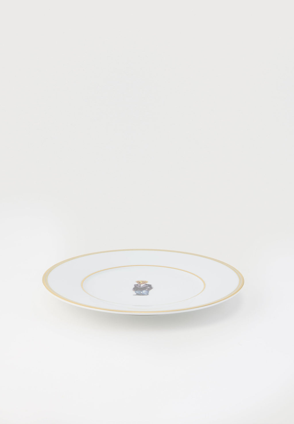 WILSHIRE TUXEDO 4 PACK - Plate - white/gold-coloured