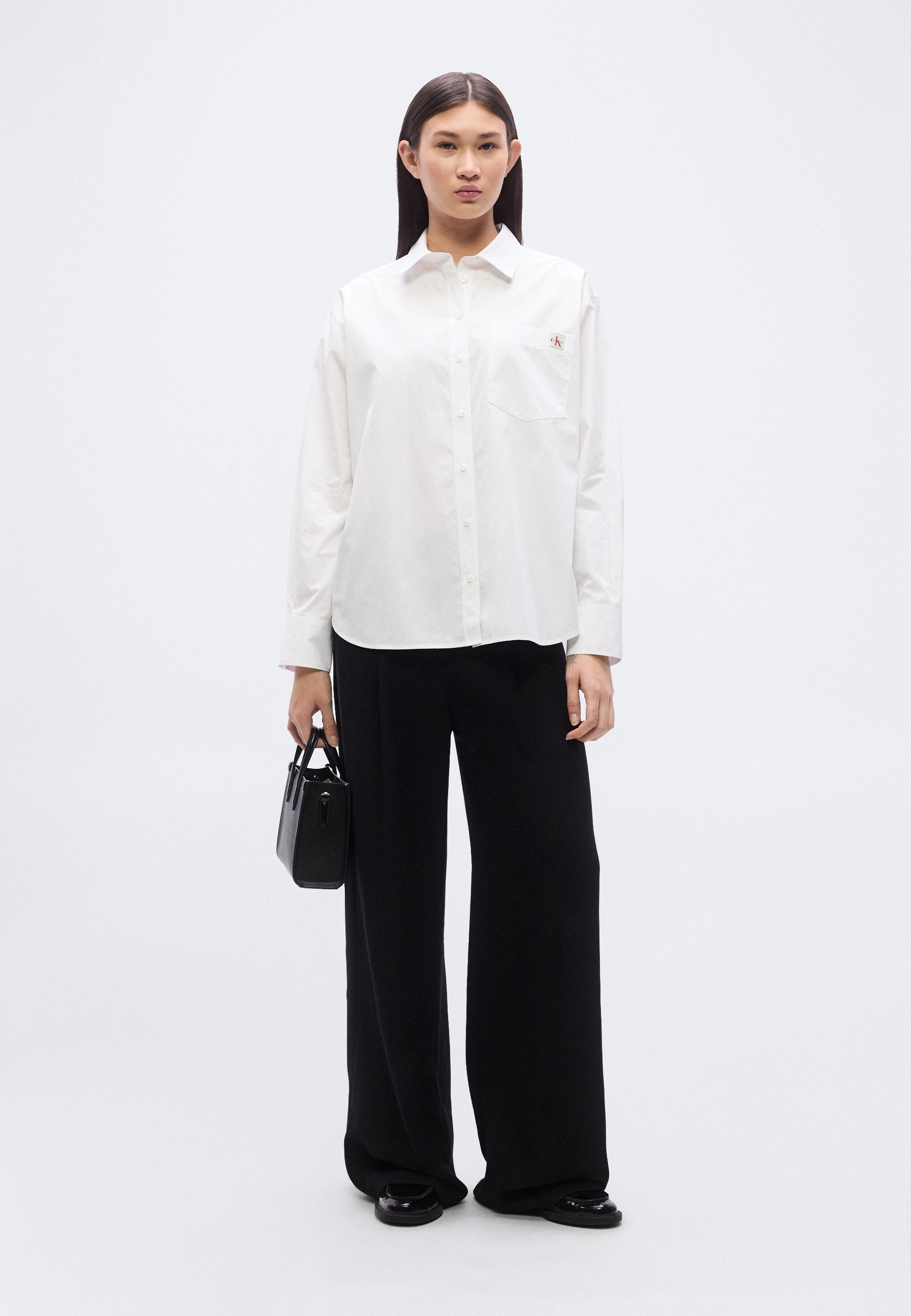RELAXED  - Button-down blouse - brilliant white