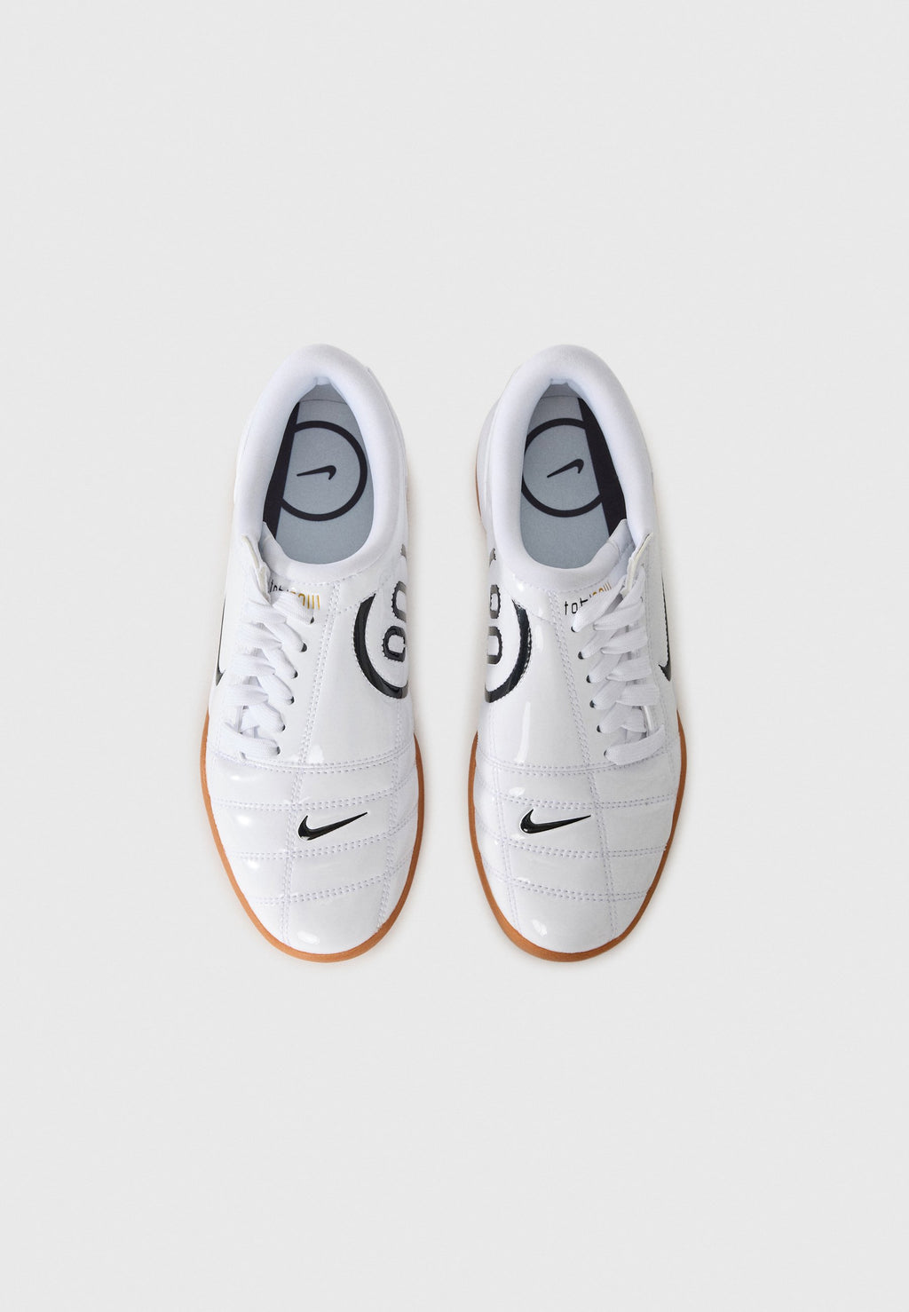 T90 - Trainers - white/black/gold-coloured/gum med brown