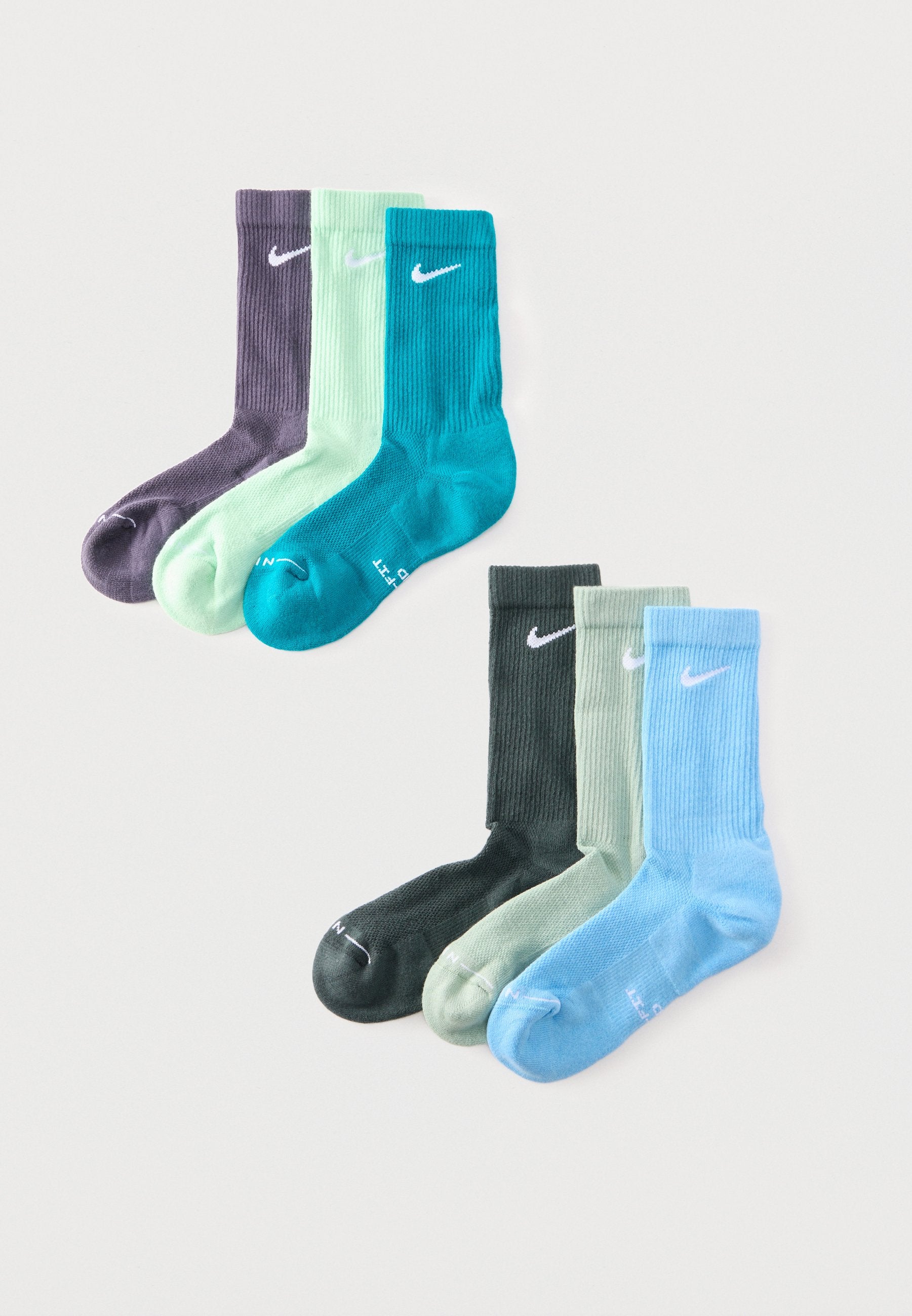 UNISEX 6 PACK - Sports socks - multi-coloured/blue/brown