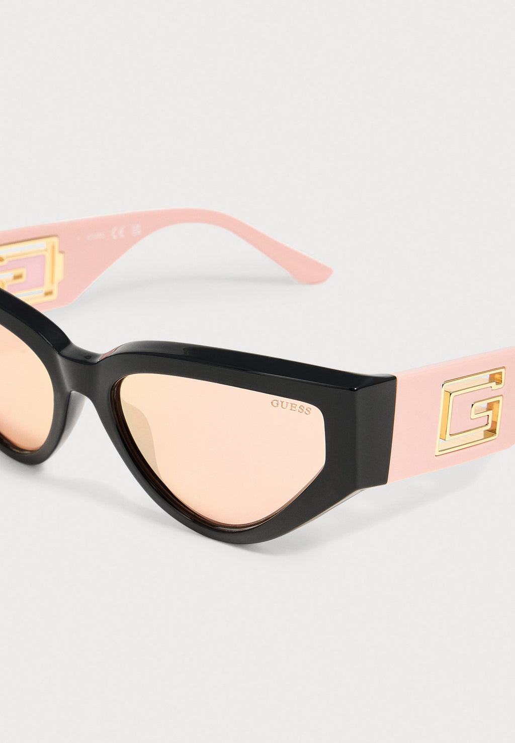 Sunglasses - black/light pink
