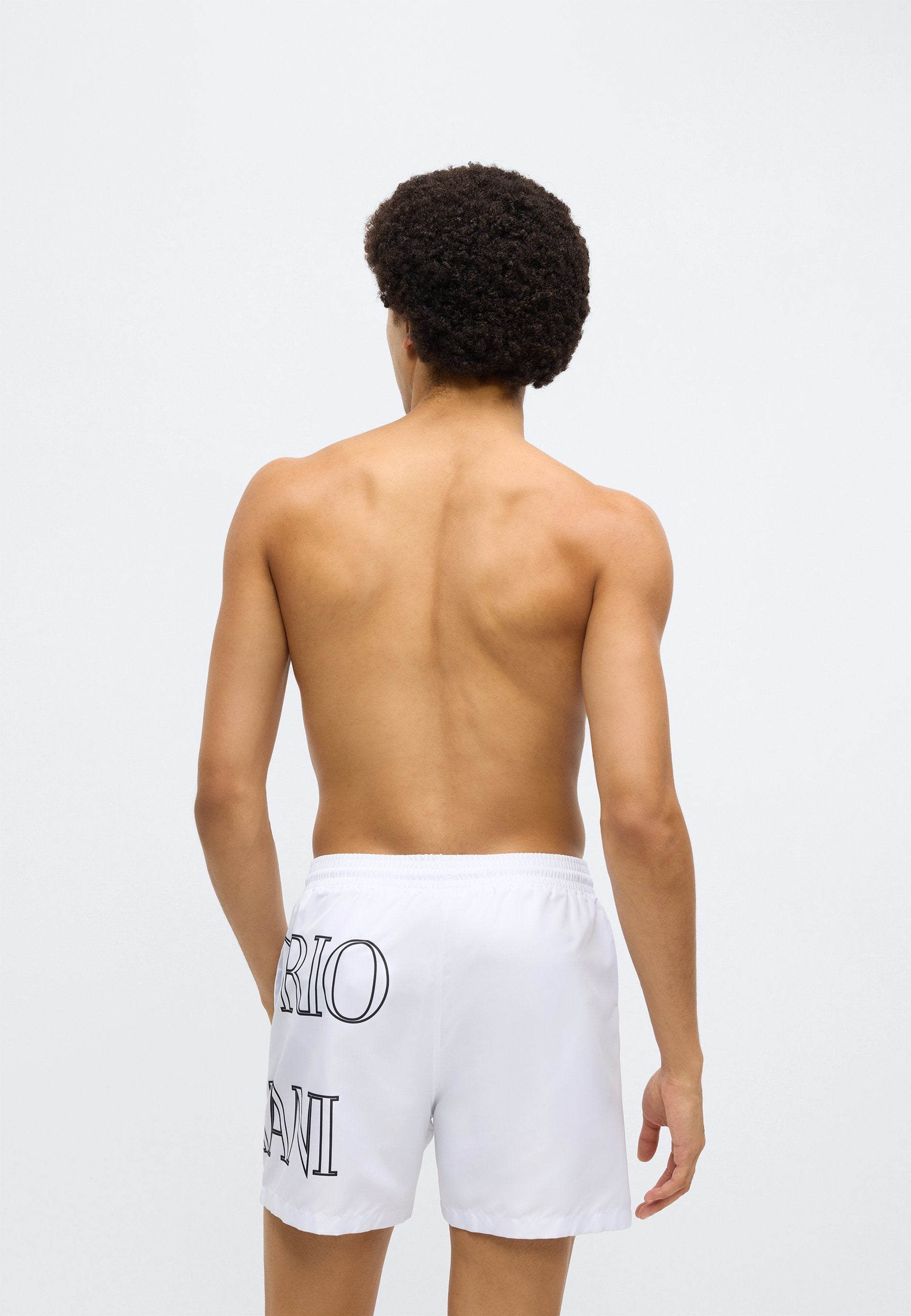 BOLD LOGO BOXER - Swimming shorts - white