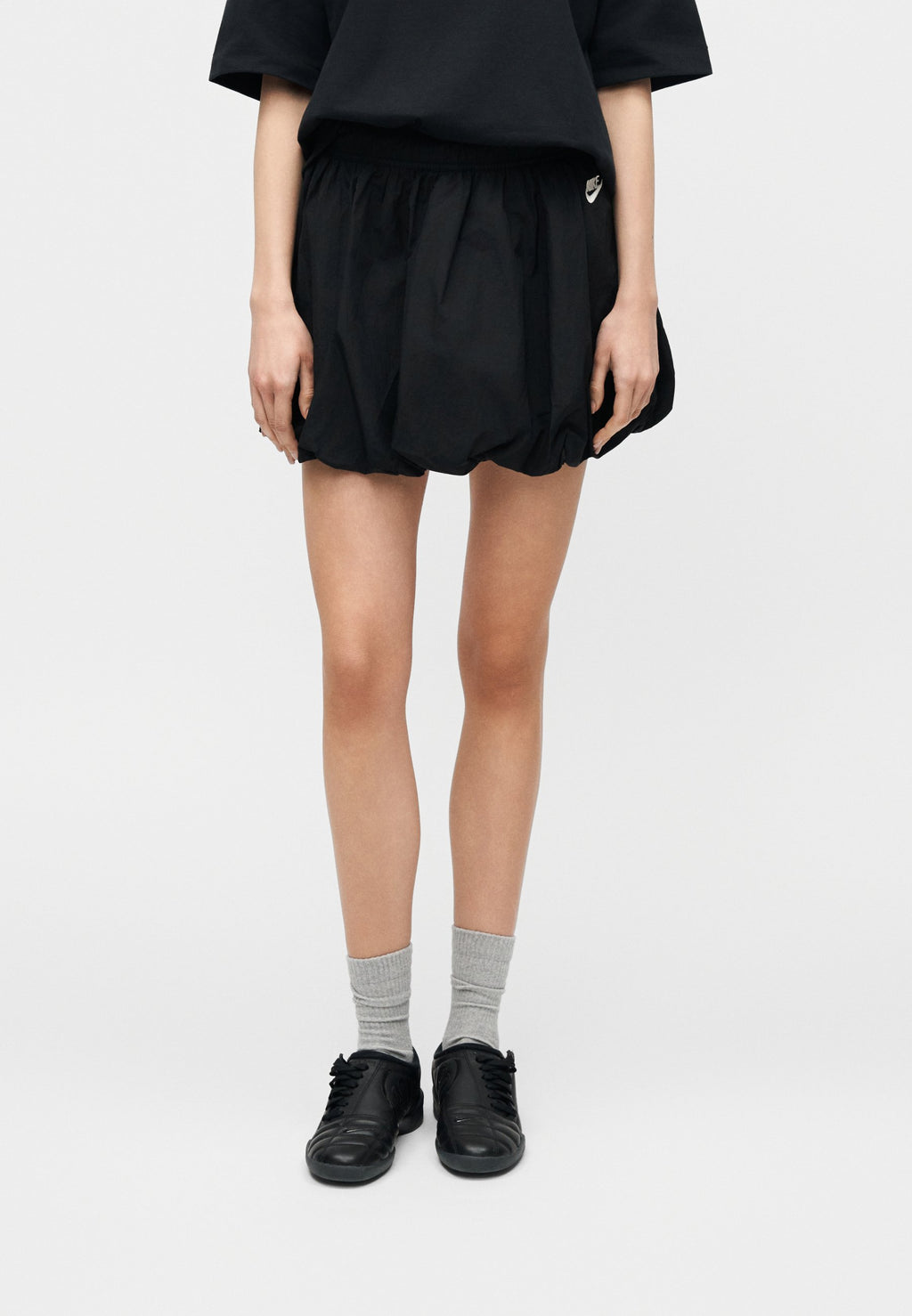 BUBBLE SKIRT - Puffball skirt - black/chalk