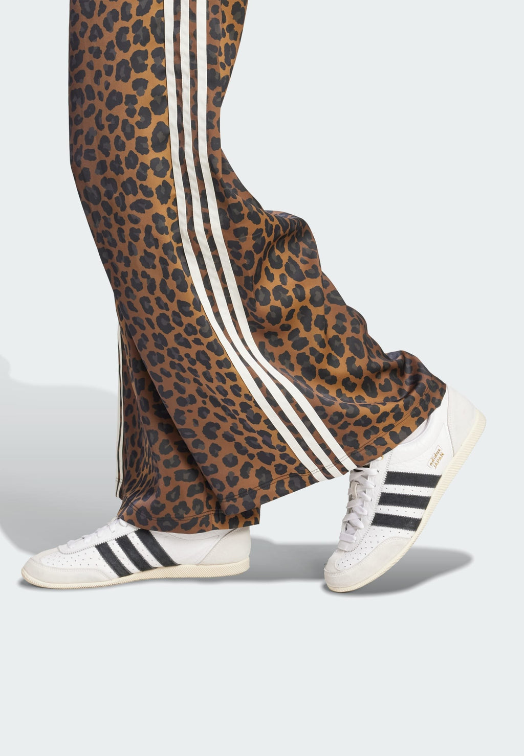 WIDE LEG LEO PRINT SATIN PANTS - Tracksuit bottoms - multicolor bronze strata