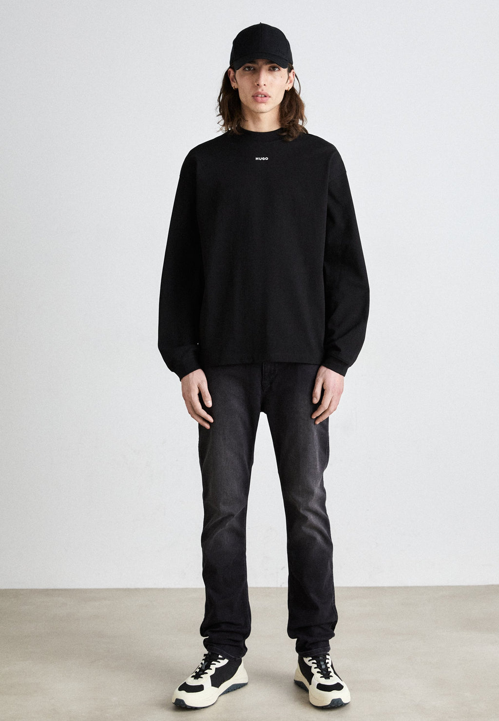 DAPOSO - Long sleeved top - black