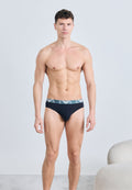 BOLD MONOGRAM BRIEF 3 PACK - Briefs - black/blue