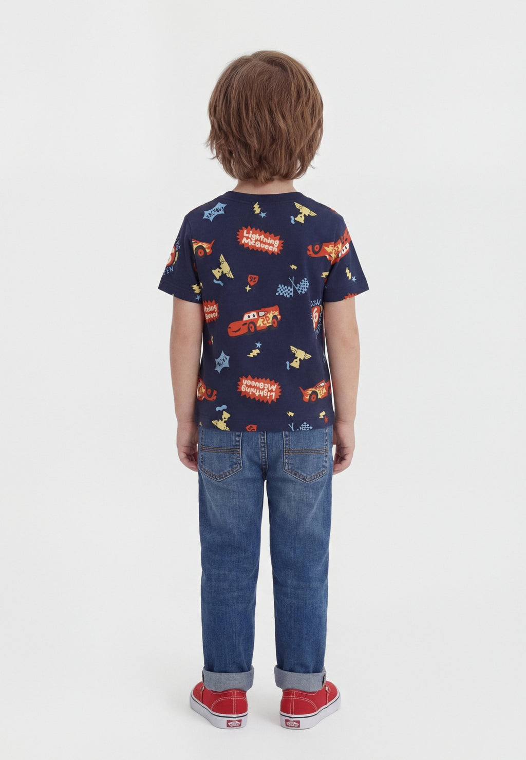 CARS LIC PRINT - Print T-shirt - navy uniform