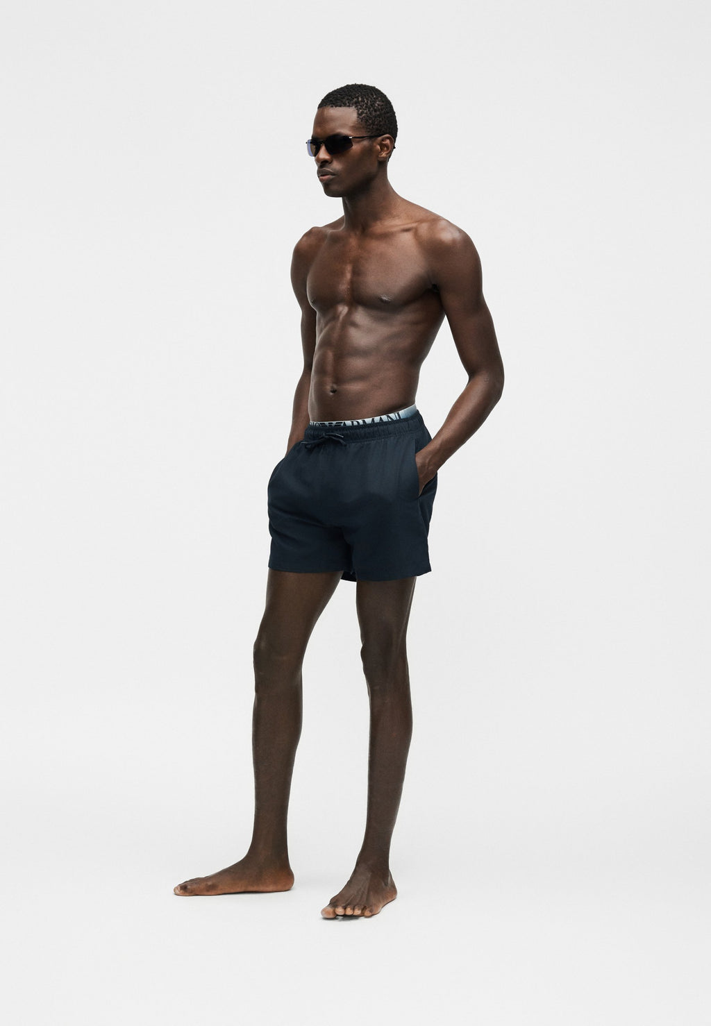 LOGOBAND  - Swimming shorts - blue