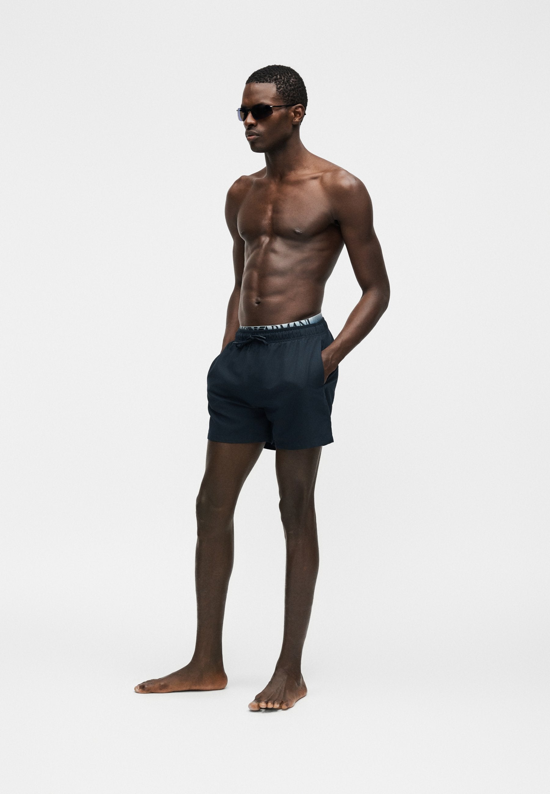 LOGOBAND  - Swimming shorts - blue