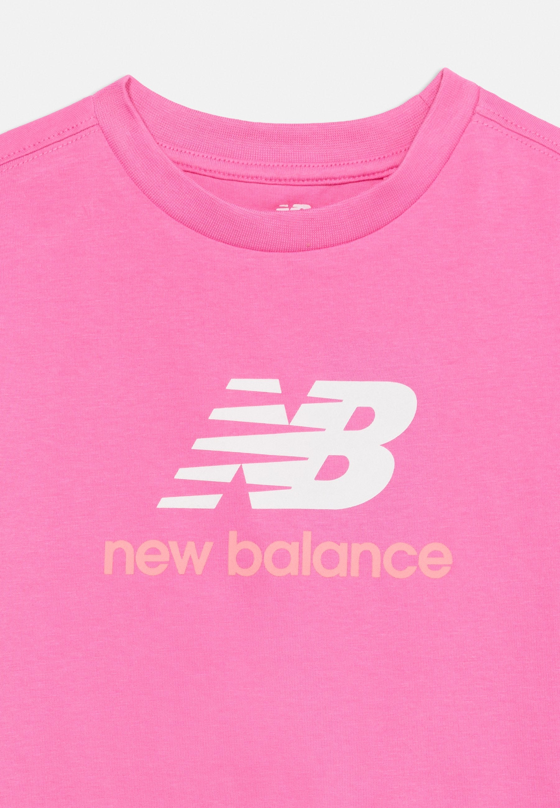 TEE-SHIRT LOGO SUPERPOSÉ - Tee-shirt imprimé - rose satin