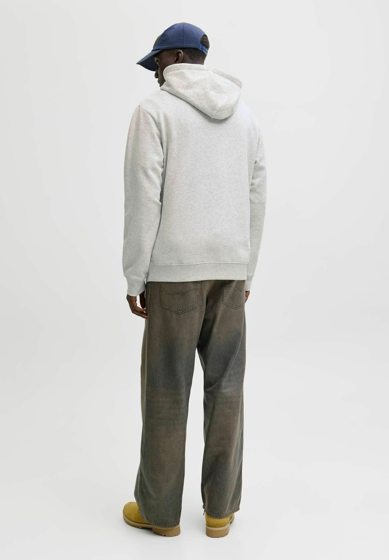 Hoodie - white melange