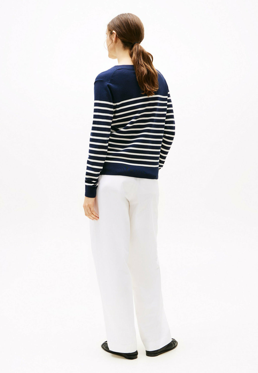 Pull - bleu nuit/pétale ivoire